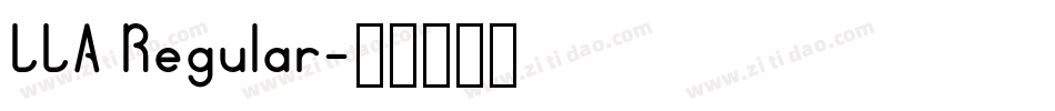 LLA Regular字体转换